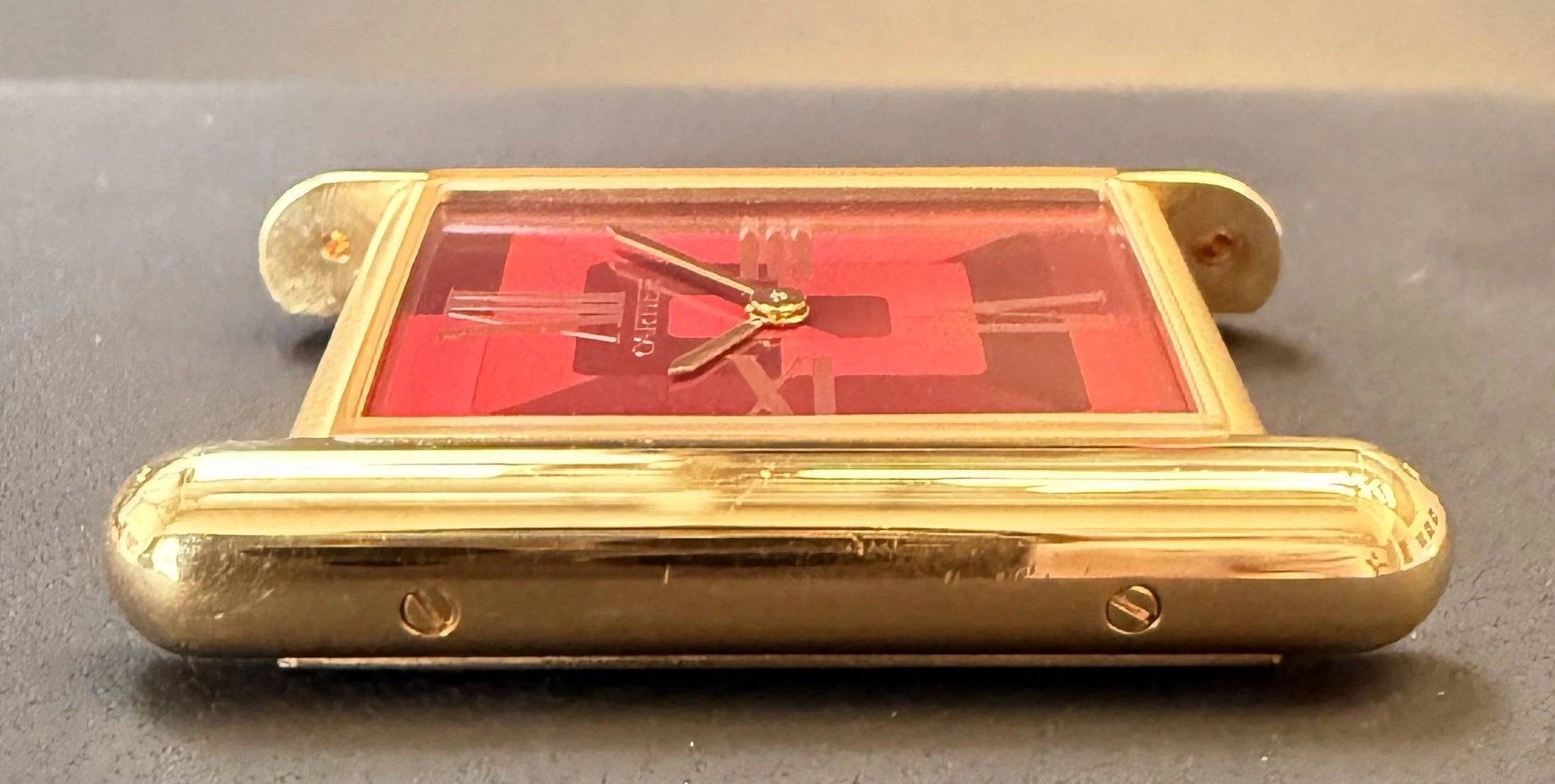 Cartier Tank Louis Cartier Red Laquer (SOLD)
