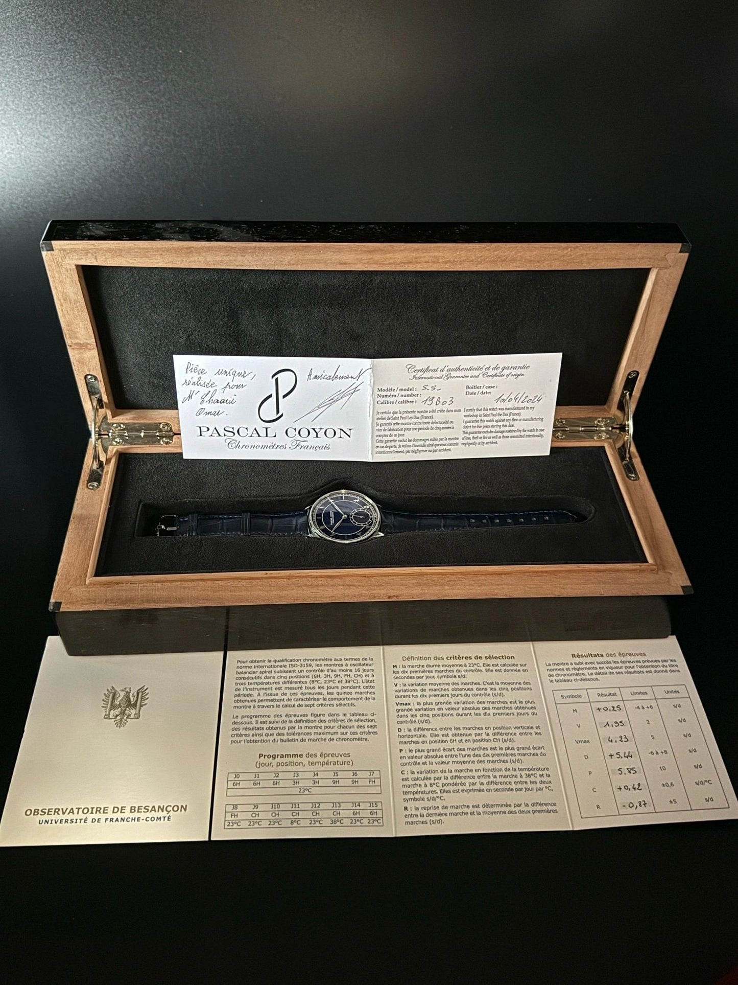 Pascal Coyon Chronomètre Calibre 19 - Unique Piece